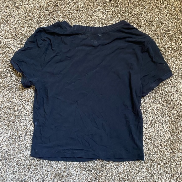 FOREVER 21 BLACK SHEER CROP TOP - Picture 3 of 6